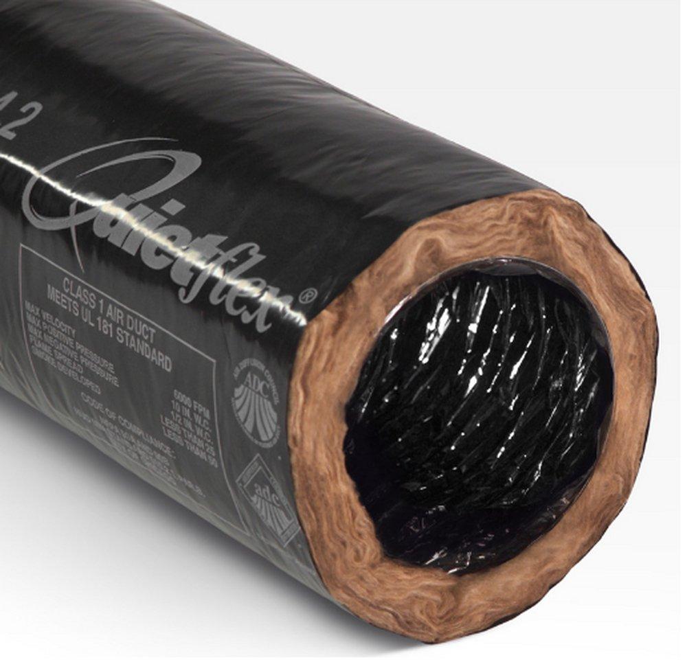 Quietflex Manufacturing Black 25 ft. R4.2 Flexible Air Duct 