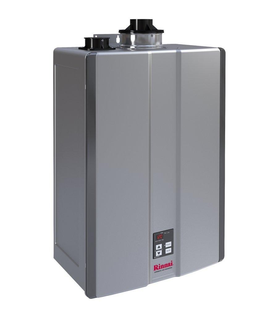 Rinnai 160 MBH Indoor Condensing 52W Tankless Water Heater 