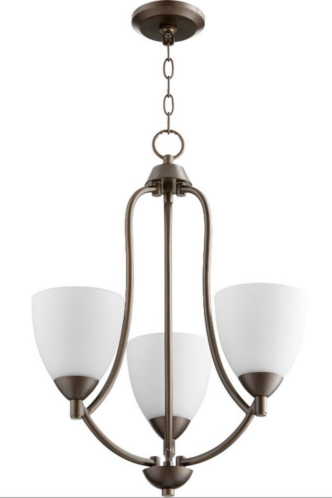 Quorum International Oiled Bronze 60W 3-Light Medium Chandelier 