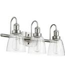 Quorum International Satin Nickel 100W 3-Light Vanity Fixture 