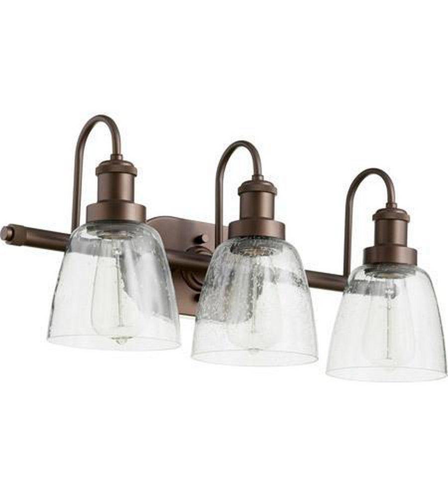 Quorum International Oiled Bronze 100W 4-Light Vanity Fixture 