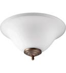 Quorum International Satin Nickel/Oiled Bronze 13W 2-Light Medium E-26 Ceiling Fan Light 