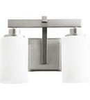 Quorum International Satin Nickel 100W 2-Light Vanity Fixture 