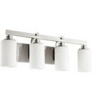 Quorum International Satin Nickel 100W 4-Light Vanity Fixture 