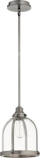 Quorum International Antique Silver 100W 1-Light Pendant 