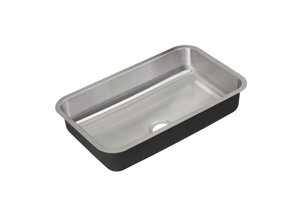 PROFLO&reg; Stainless Steel 29-3/4 x 18 in. Stainless Steel Single Bowl Undermount Kitchen Sink 