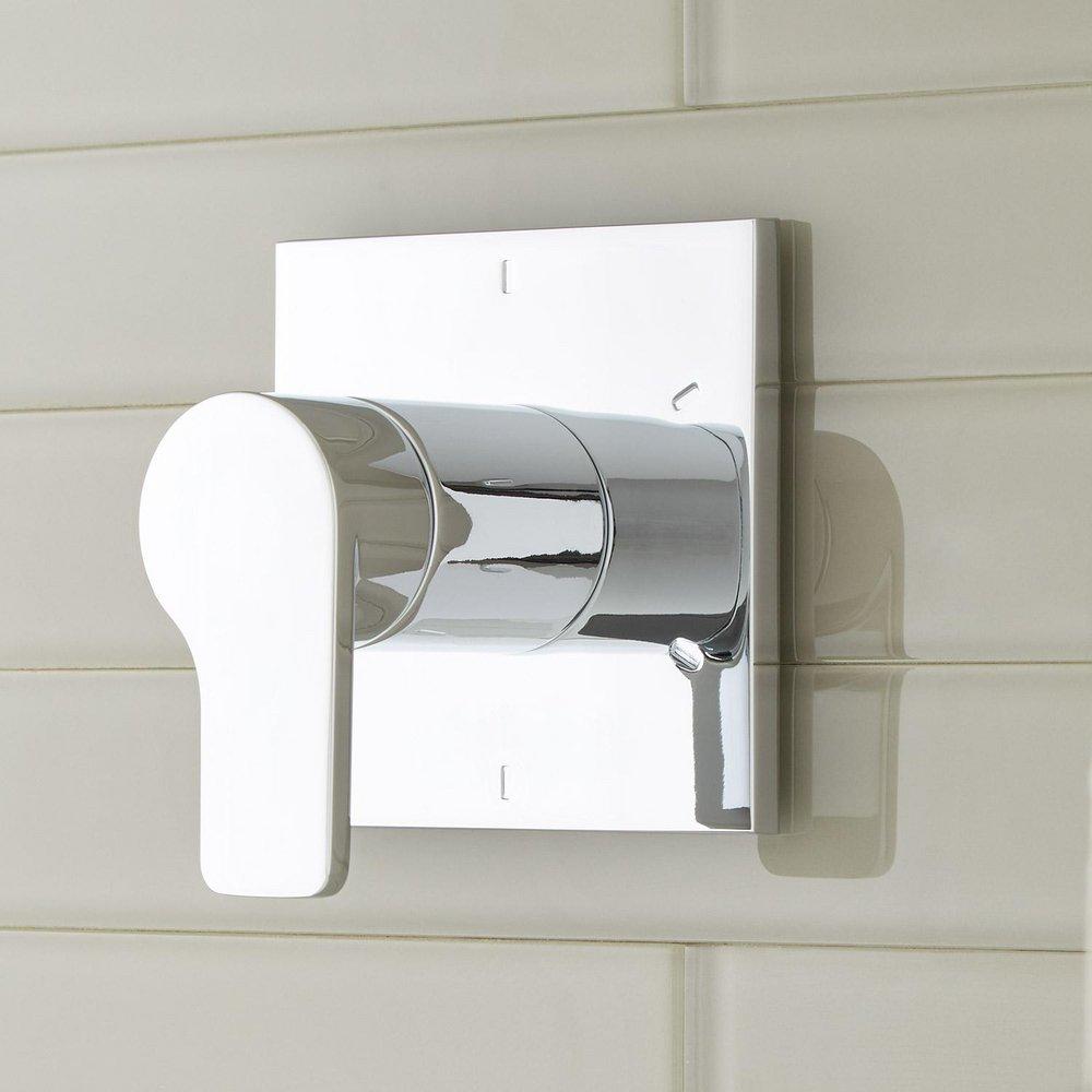 Signature Hardware Chrome Single Handle Bathtub & Shower Faucet (Trim Only) 