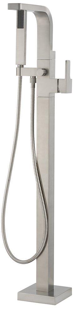 Signature Hardware Brushed Nickel Single Handle Lever Floor Mount Filler (Trim Only) 