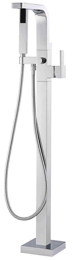 Signature Hardware Chrome Single Handle Lever Floor Mount Filler (Trim Only) 