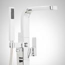 Signature Hardware Chrome Single Handle Lever Floor Mount Filler (Trim Only) 
