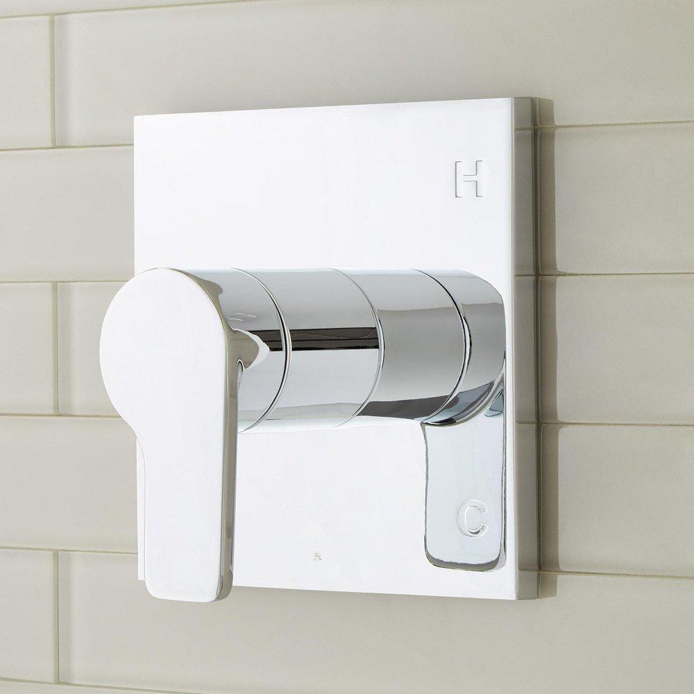 Signature Hardware Chrome Single Handle Dual Function Bathtub & Shower Faucet (Trim Only) 