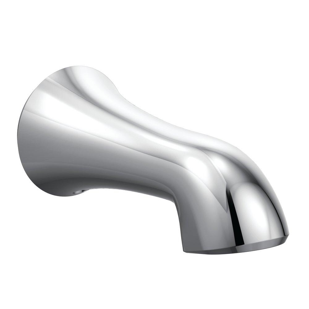 Moen Polished Chrome 1/2 in. Slip-Fit CC Connection Non-Diverter Tub Spout 