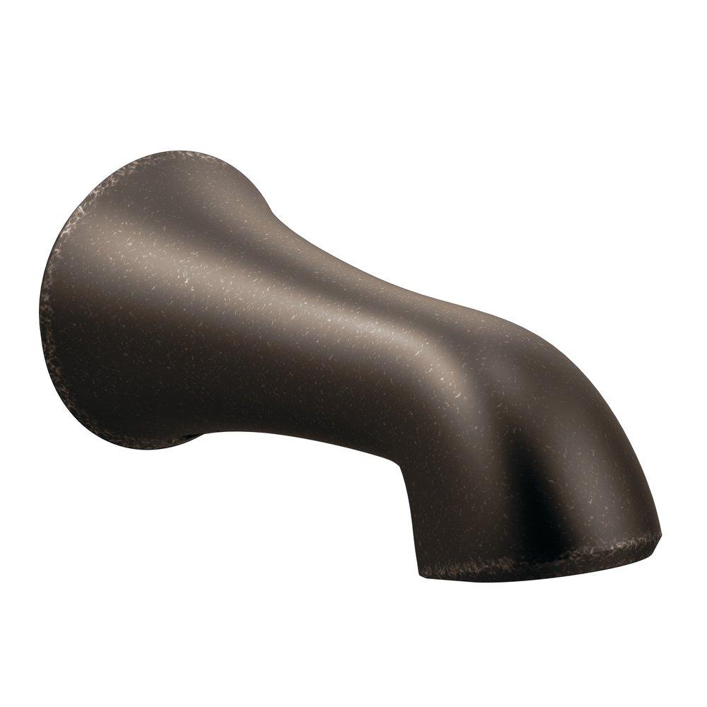Moen Oil Rubbed Bronze 1/2 in. Slip-Fit CC Connection Non-Diverter Tub Spout 