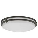 16W 1-Light LED Flush Mount Ceiling Light in Antique Bronze