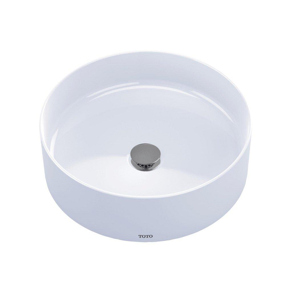 TOTO Cotton 4-15/16 in. 1-Bowl Vessel Lavatory Sink with Center Drain 