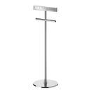 Remote Control Stand and Toilet Paper Holder in Polished Chrome