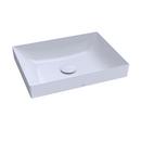 3-9/16 in. 1-Bowl Vessel Lavatory Sink with Center Drain in Cotton