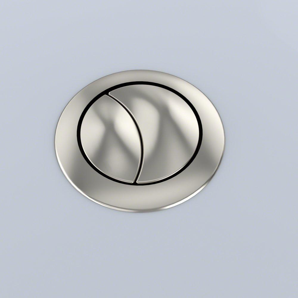 TOTO Brushed Nickel Push Button Assembly for Aquia&reg; CST654/MS654204MF/MS654114MF 