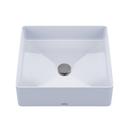 16-9/16 x 16-9/16 in. Square Dual Mount Bathroom Sink in Cotton