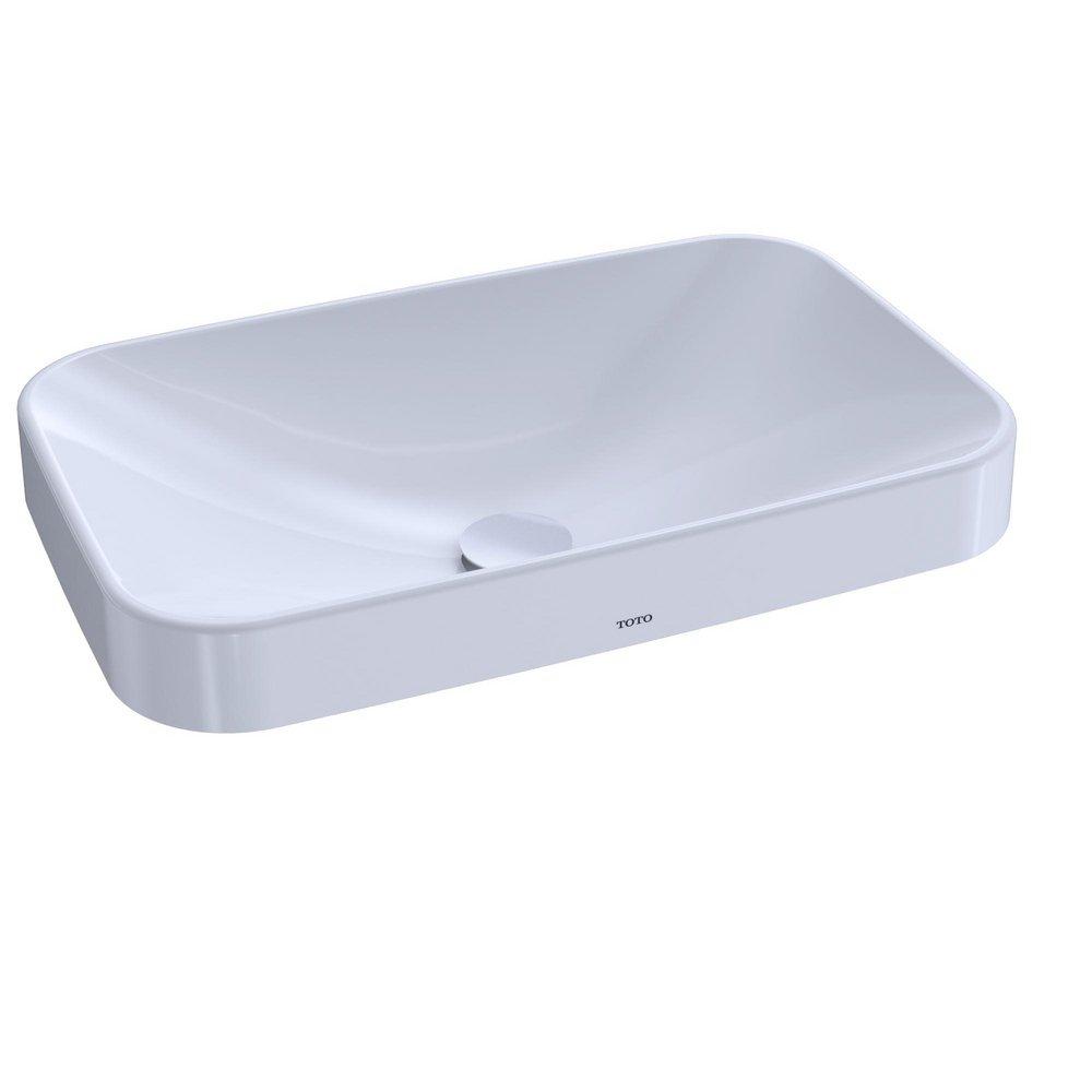 TOTO Cotton 4-3/4 in. 1-Bowl Vessel Lavatory Sink with Center Drain 