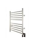 23-5/8 x 31-7/8 in. Towel Warmer with 10 Straight Bars in Brushed Stainless Steel