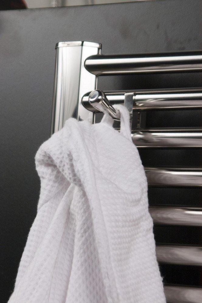 Amba Products Brushed Stainless Steel 1-Hook Robe Hook 