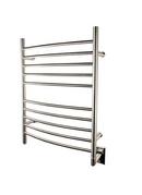 Amba Products Polished Stainless Steel 23-3/4 x 31-1/2 in. Towel Warmer with 10 Curved Bars 