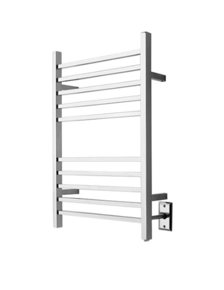 Amba Products Brushed 23-5/8 x 31-1/2 in. Towel Warmer with 10 Square Bars 