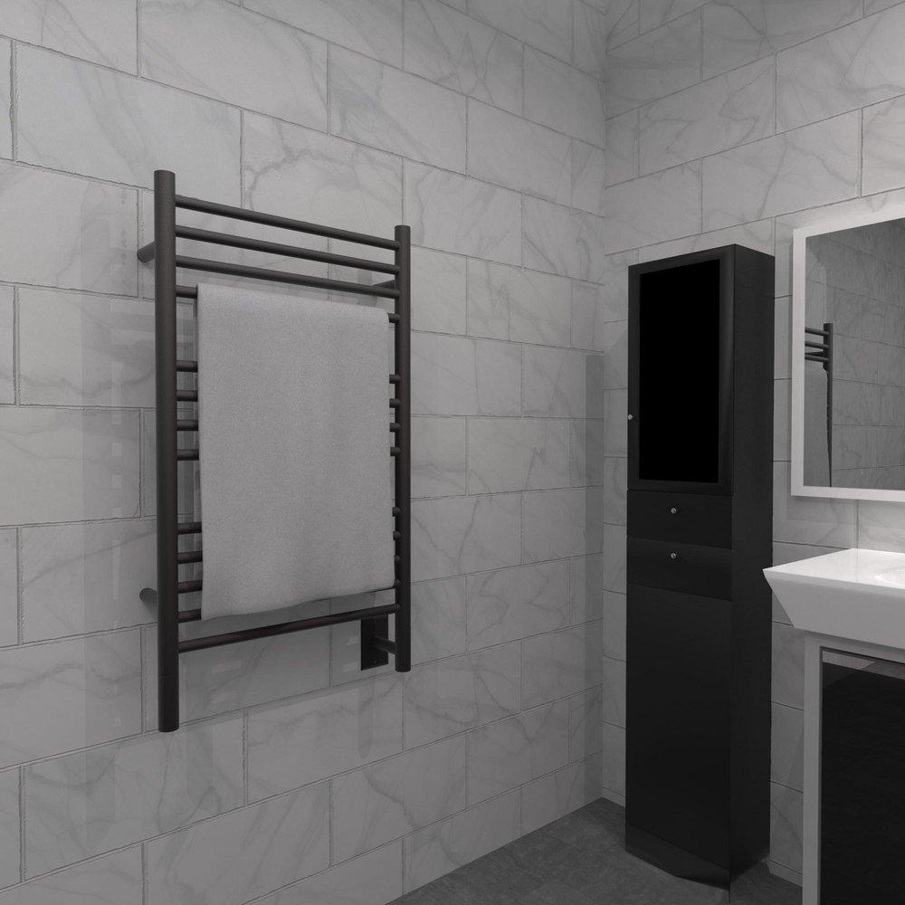 Amba Products Oil Rubbed Bronze 21-1/4 x 36-3/4 in. Wall Mount Towel Warmer 