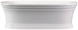 70-3/4 x 30-3/4 in. Freestanding Bathtub with Center Drain in Gloss White