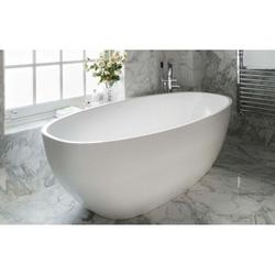 70-1/2 x 34 in. EnglishCast&reg; Freestanding Oval Bathtub with Center Drain and Void Space in White