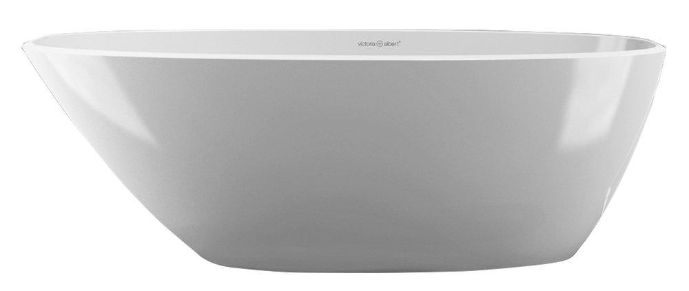 Victoria+Albert&reg; Gloss White 66-3/8 x 29-7/8 in. Freestanding Bathtub Left, Reversible and Right Drain 