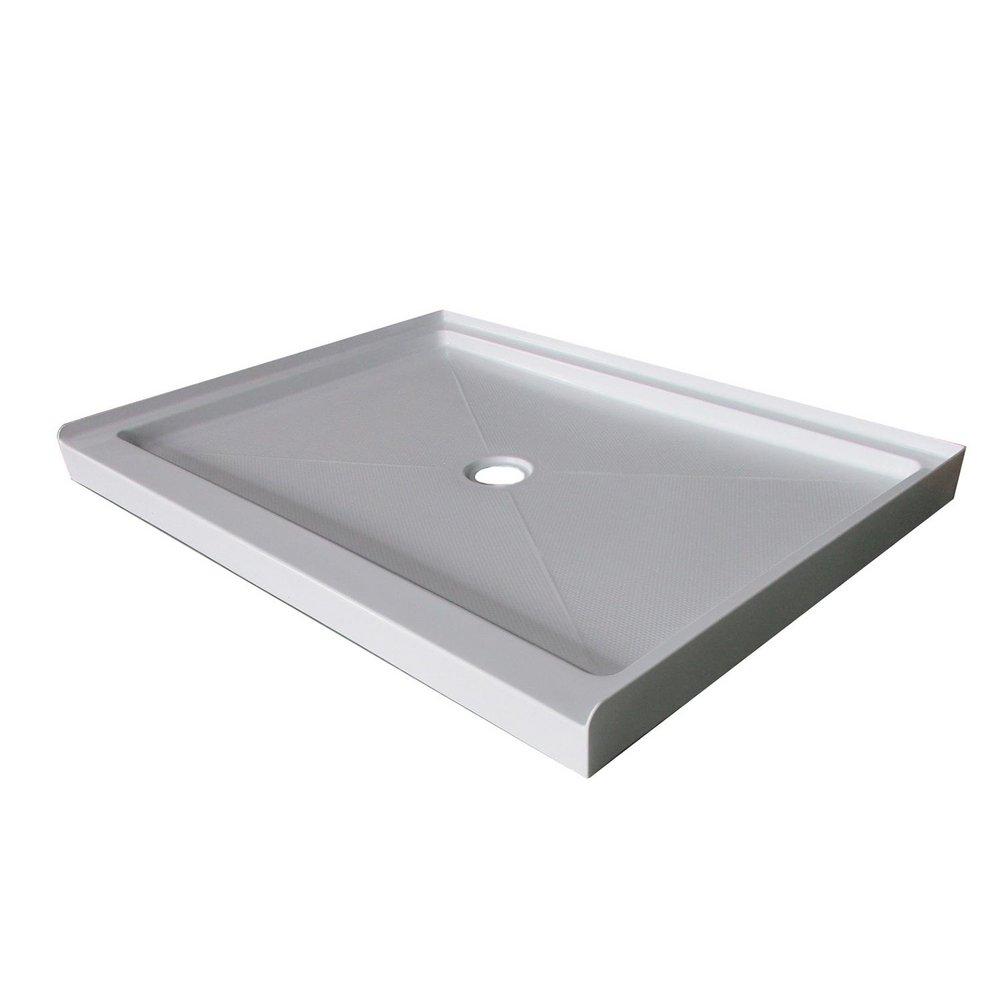 Signature Hardware White 48 in. Rectangle Shower Base 