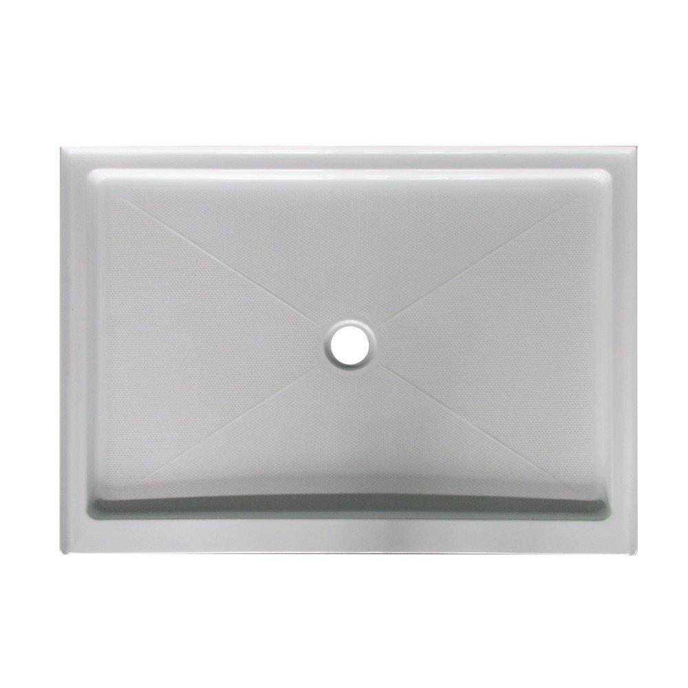 Signature Hardware White 48 in. Rectangle Shower Base 