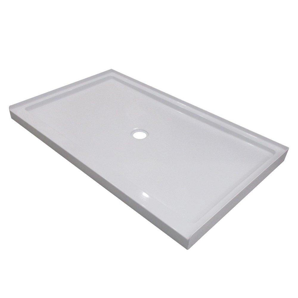 Signature Hardware White 60 x 36 in. Rectangle Shower Base 