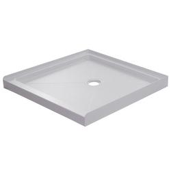 36 in. x 36 in. Shower Base with Center Drain in White