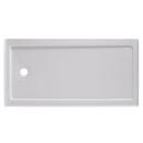 Signature Hardware White 60 x 30 in. Rectangle Shower Base with Left Drain 