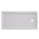 Signature Hardware White 60 x 30 in. Rectangle Shower Base with Right Drain 