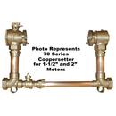 2 x 12 in. CTS Grip Joint x FIPT Brass Water Service Meter Setter