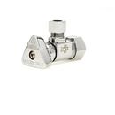 McGuire Manufacturing Chrome Plated Compression x OD Tube Loose Key Angle Supply Stop Valve in Chrome Plated 