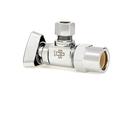 1/2 x 3/8 in. Solvent Weld x OD Tube Loose Key Angle Supply Stop Valve in Chrome Plated