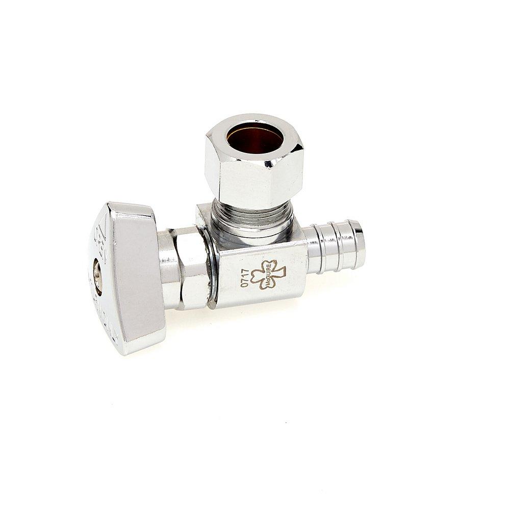 McGuire Manufacturing Chrome Loose Key Handle Angle Supply Stop Valve 