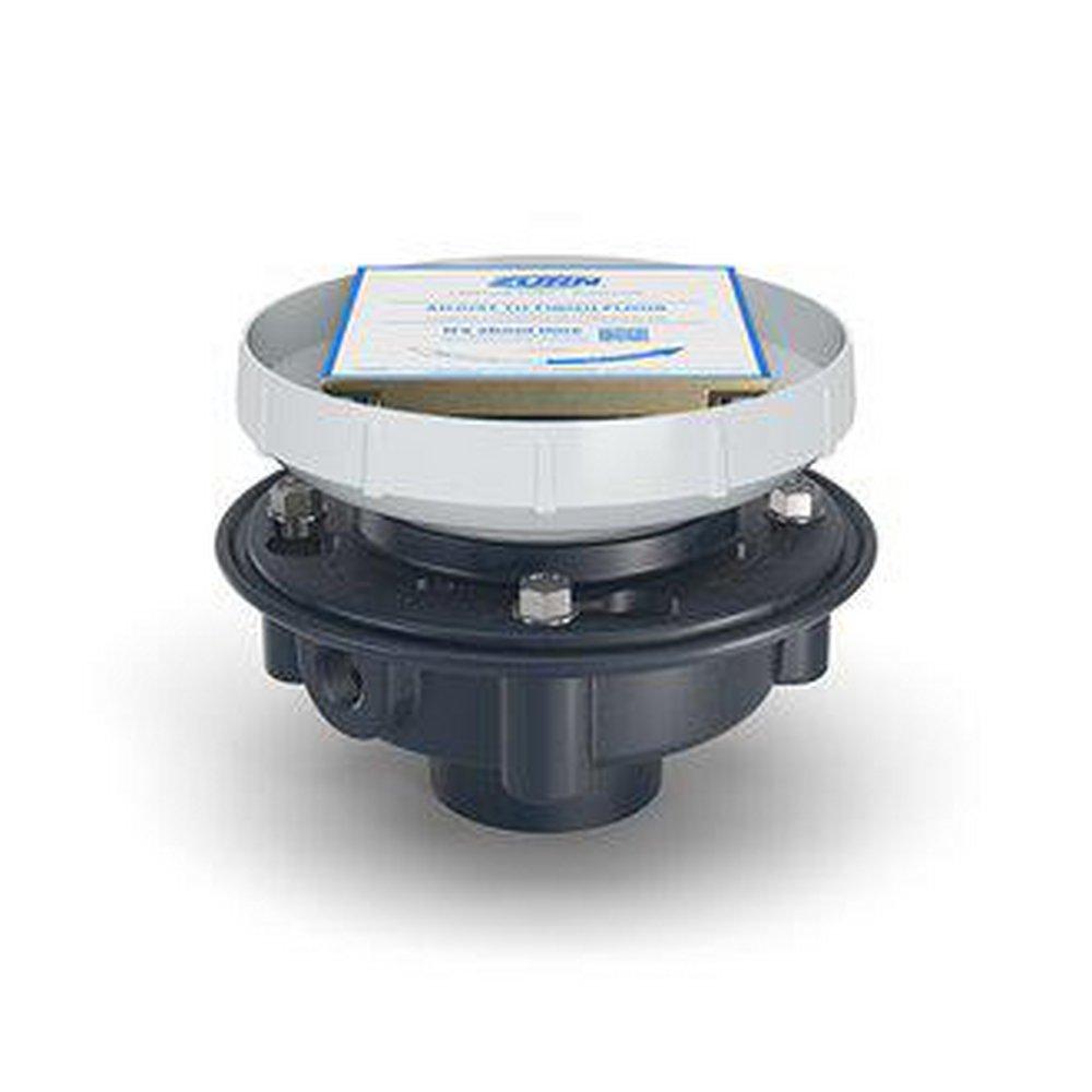 Zurn Neo Loc&trade; Cast Iron Polished Nickel Bronze Floor Drain 