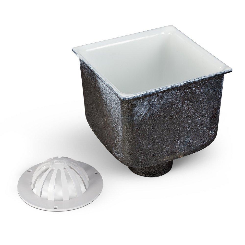 Zurn Light Commercial® 8 x 8 in. Cast Iron Floor Sink with Dome