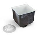 8 x 8 in. Cast Iron Floor Sink with Dome Strainer