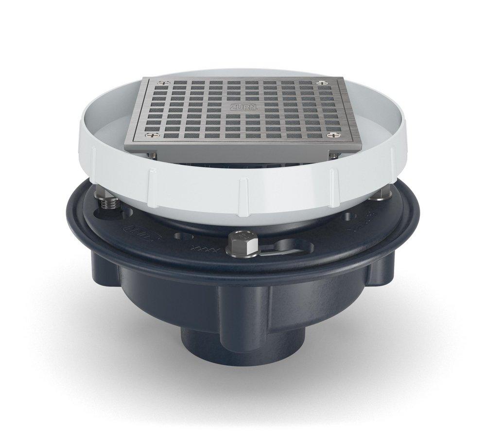 Zurn Nickel Bronze Z415-EZ1 CAST IRON FLOOR DRAIN WITH 