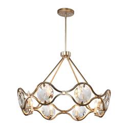 60W 8-Light Chandelier in Distressed Twilight