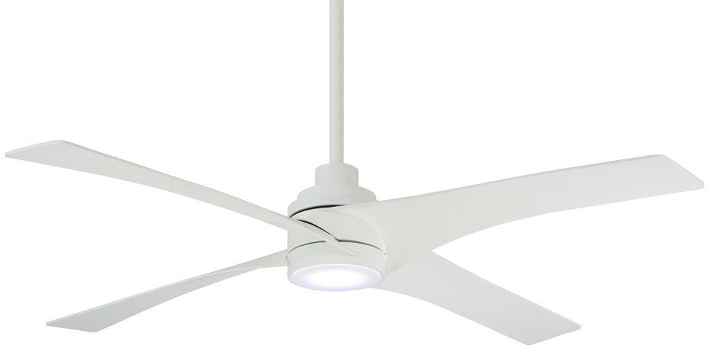Minka Aire Flat White 56 in. 41.74W 4-blade Ceiling Fan 