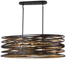 Minka Lavery Dark Bronze/Mosaic Gold 60W 8-Light Candelabra E-12 Incandescent Pendant 