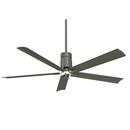 60 in. 5-Blade Indoor Ceiling Fan in Grey Iron/Brushed Nickel